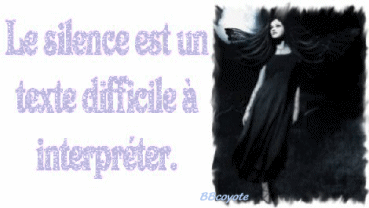 le silence c mieu